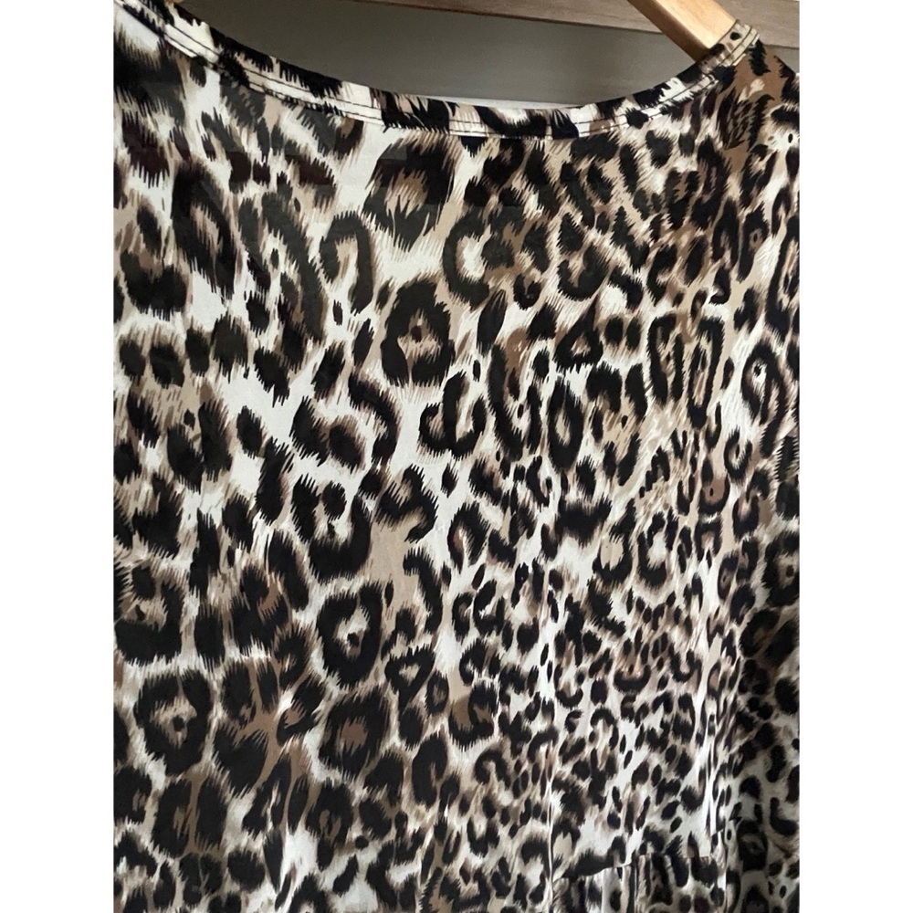 ** BUNDLE SALE 3/$16 ** Avenue Sleeveless Maxi Sundress Animal Print Size 18/20 - Picture 9 of 14